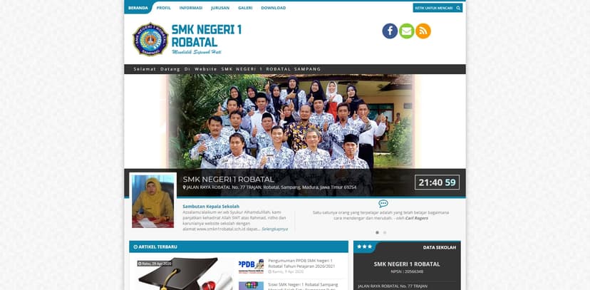 Web SMKN 1 Robatal