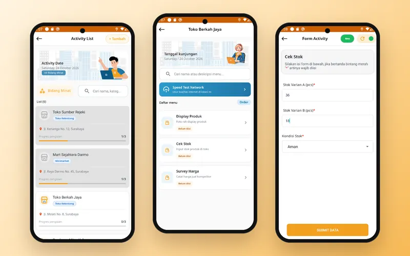AdhiTech Mobile — Store visits and task form