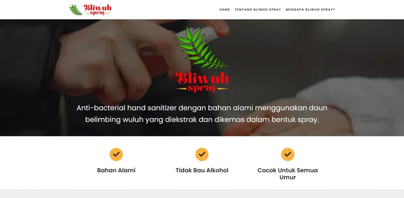 Web Produk Bliwuh Spray — Bliwuh Spray