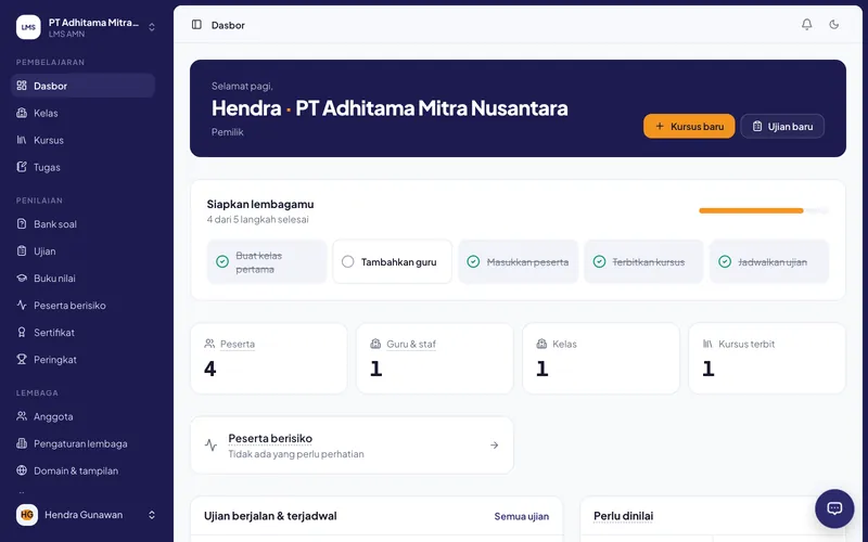 LMS AMN — PT Adhitama Mitra Nusantara