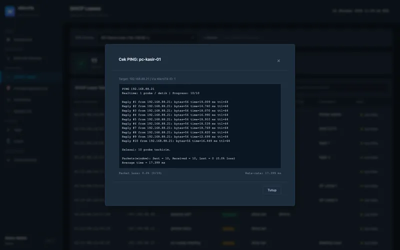 MikroTik Monitoring — Ping check from the router