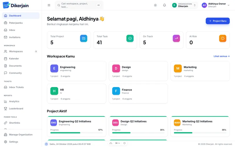 Dikerjain — Proyek pribadi
