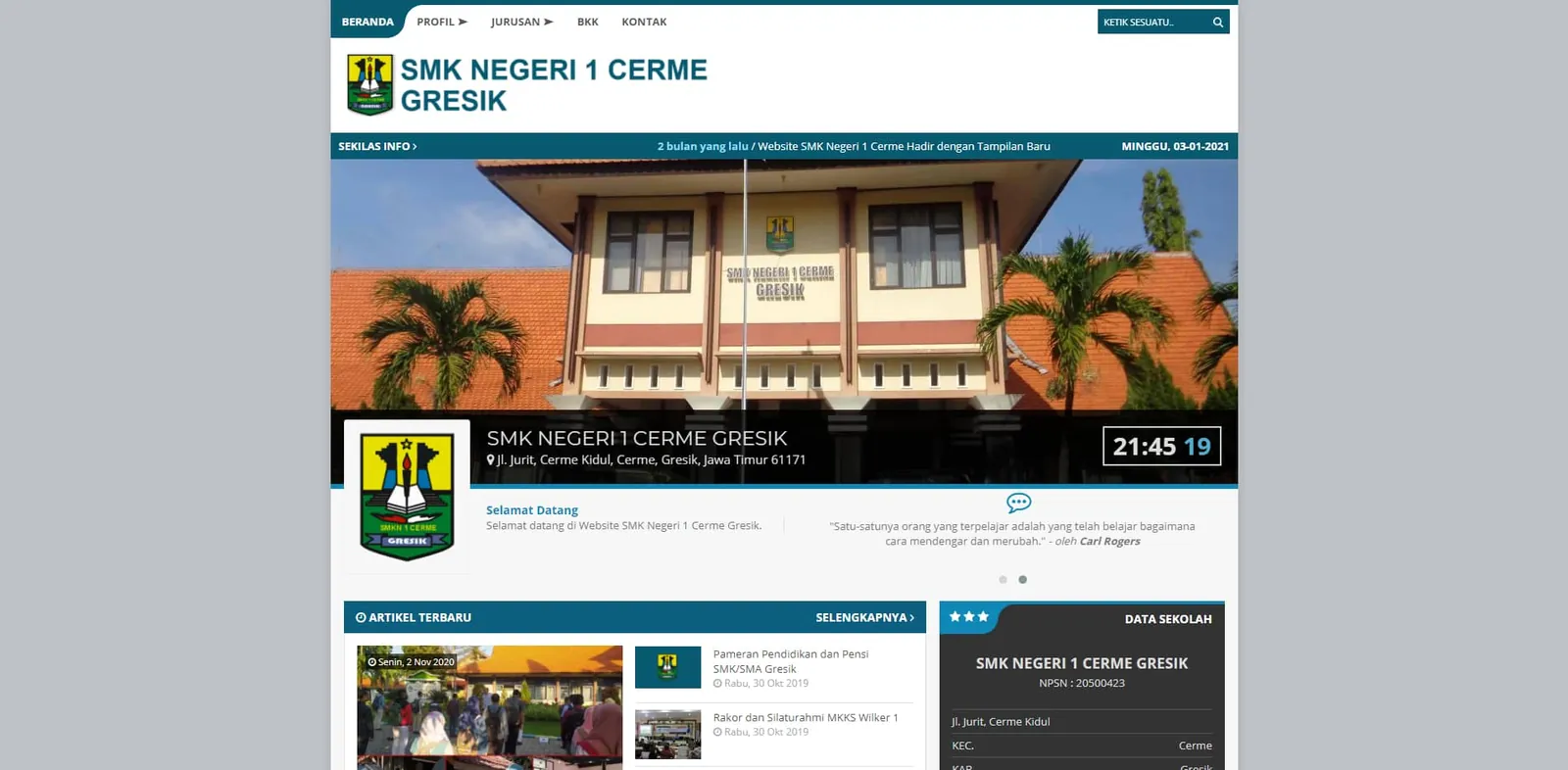 Web SMKN 1 Cerme Gresik — SMKN 1 Cerme Gresik