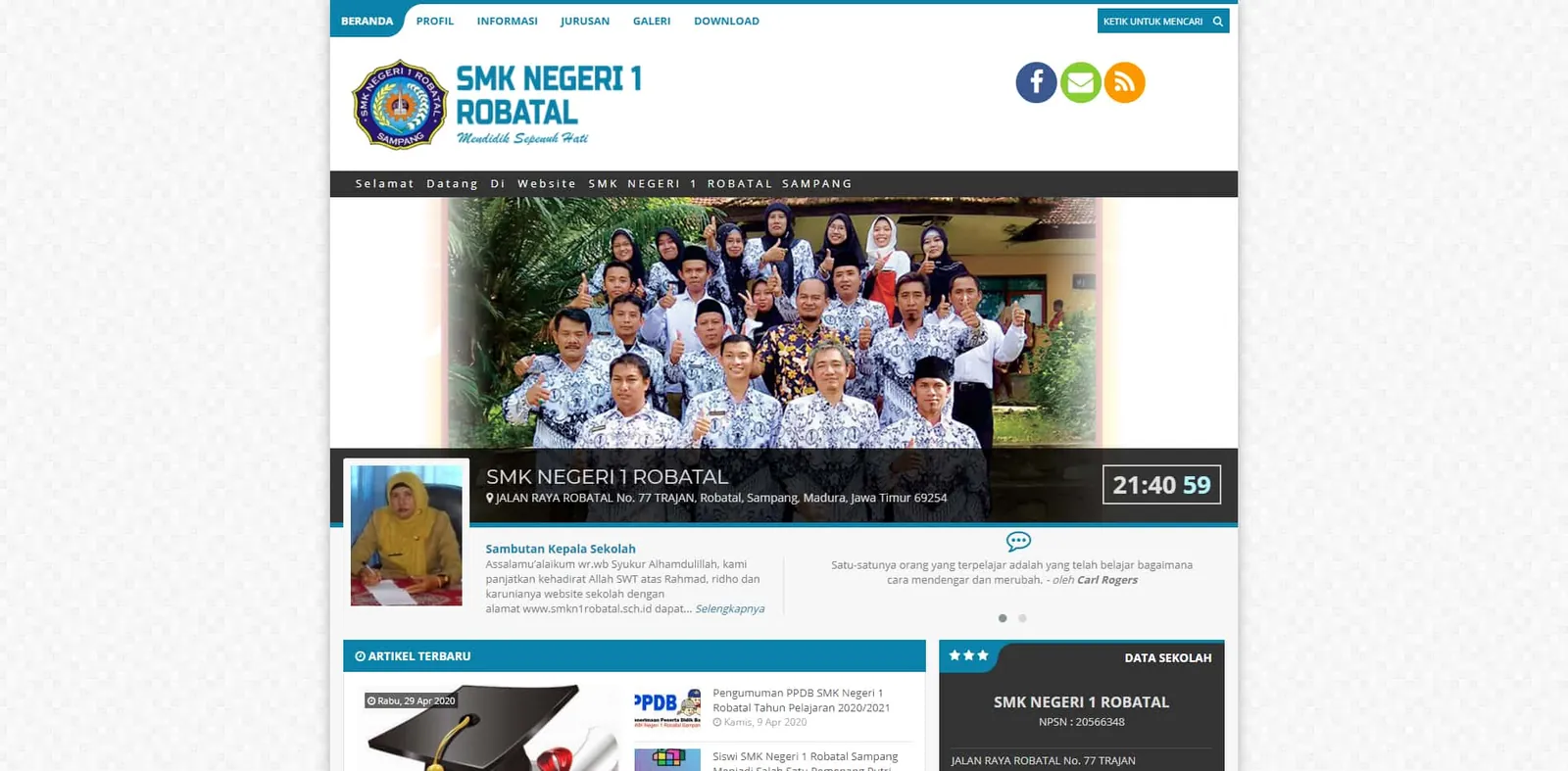Web SMKN 1 Robatal — SMKN 1 Robatal